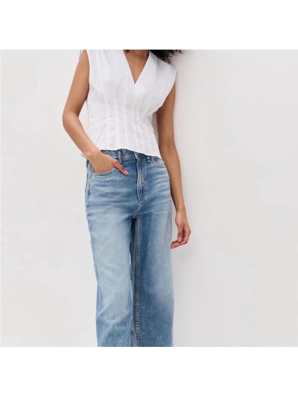 rag & bone Ines Poplin Top - Womens 4 - Picture 4 of 11